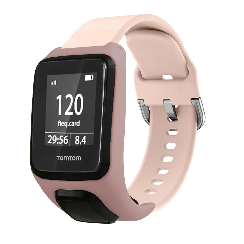 Hangrui силиконовый ремешок на запястье для TomTom Runner 3 Adventurer мягкий браслет часов