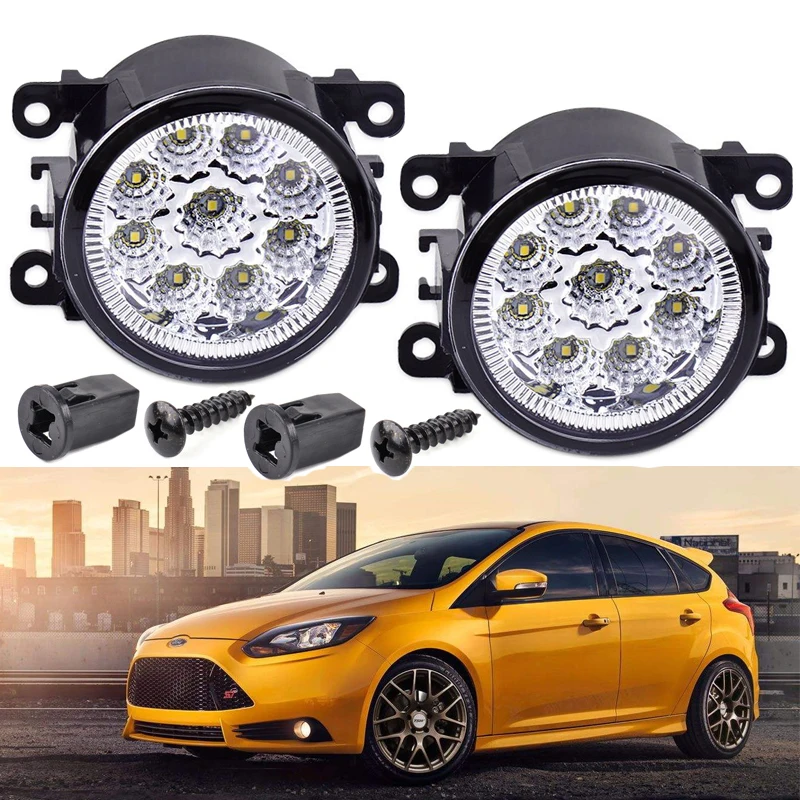2 шт. для 2001 2015 FOCUS MK2/3 светодиодный противотуманный фонарь DRL светильник s Superbright 9