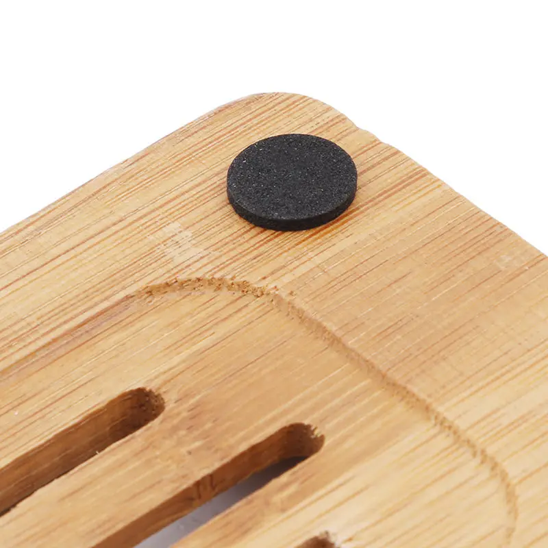 

Creative Wooden Natural Bamboo Soap Dish New Natural Soap Dish Portable Bamboo Tray Holder Wooden Bath Box Case Shower Tray