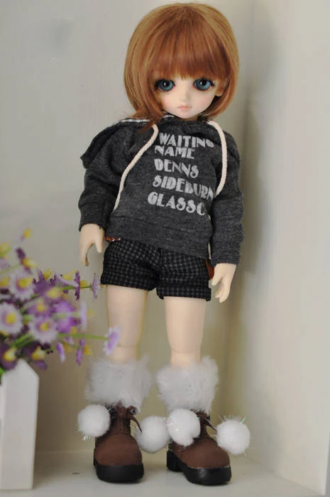 Шарнирная одежда в масштабе 1/6 свитшот с принтом алфавита свитер капюшоном для