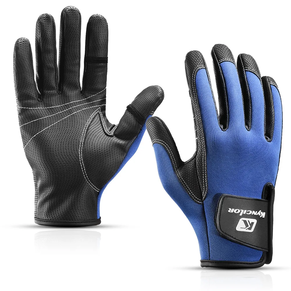 Уличные рыболовные перчатки с 3 пальцами водонепроницаемые Нескользящие