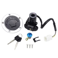 1 set motorcycle ignition switch lock gas fuel petrol tank cap cover for kawasaki ninja zx6r zx 6r zx 6r 2013 2018 with 2 key