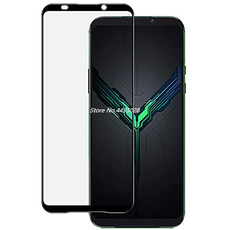 Полное клеевое покрытие 5D 9H черное закаленное стекло для Xiaomi Black Shark 1 2 Pro Защитная