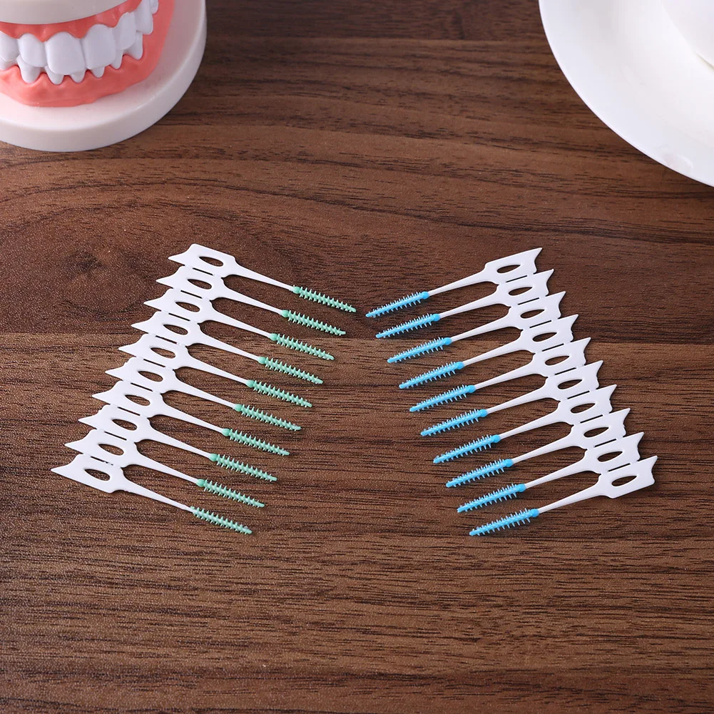 160 шт. одноразовых зубных нитей уход за полостью рта межзубные щетки набор для