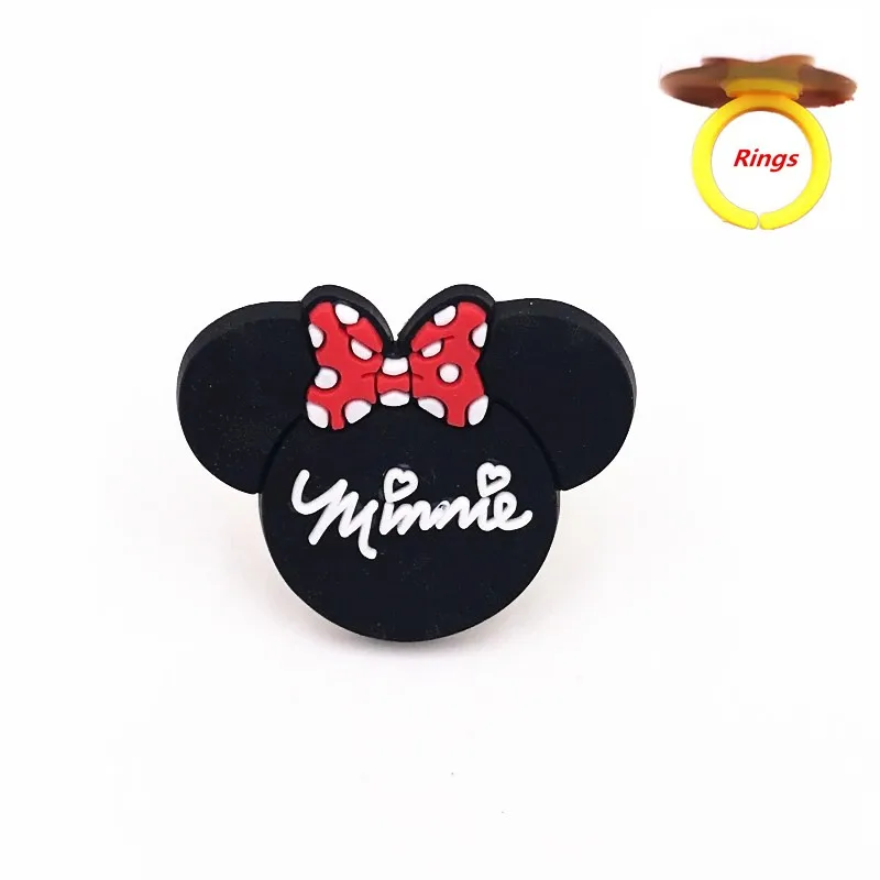Лидер продаж силиконовые аксессуары для пальцев Микки Минни значок платье
