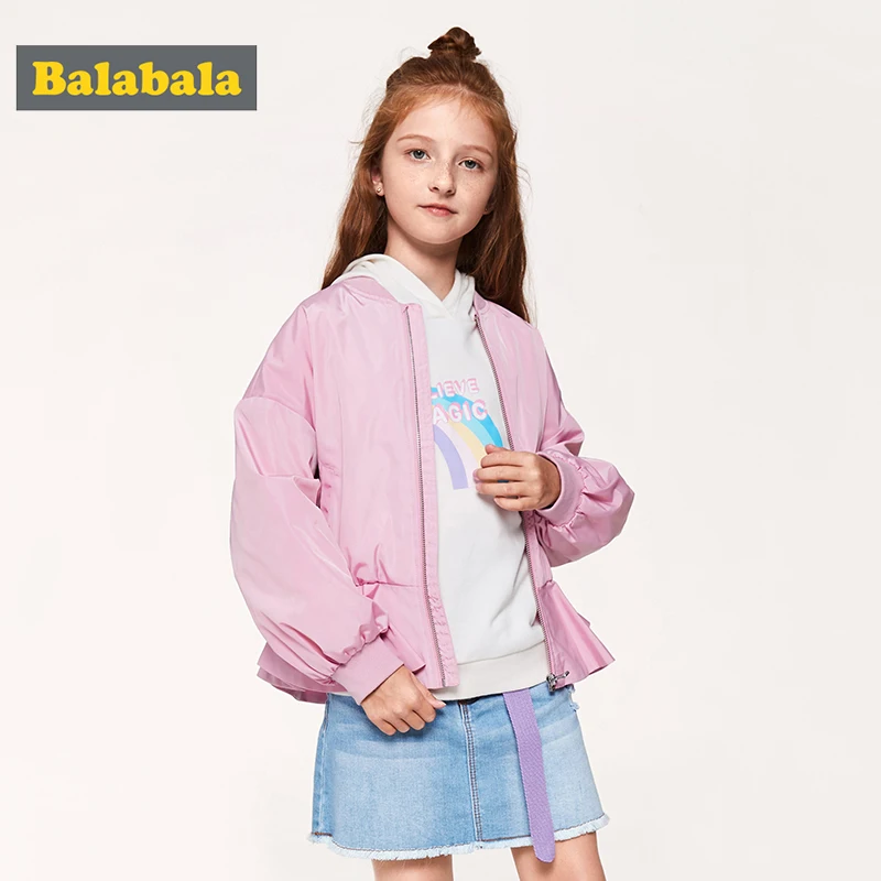 Детская куртка для девочек бейсбольная форма весна 2019 новая детская одежда