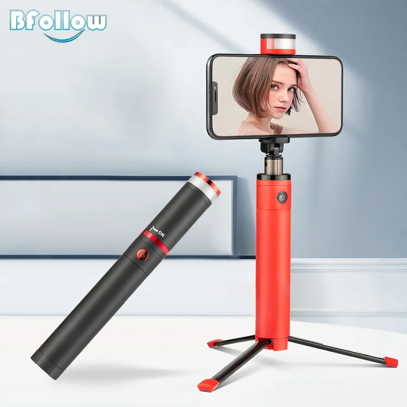 Штатив для селфи BFOLLOW 4 в 1 Bluetooth Палка с кольцесветильник свесветильник телефона