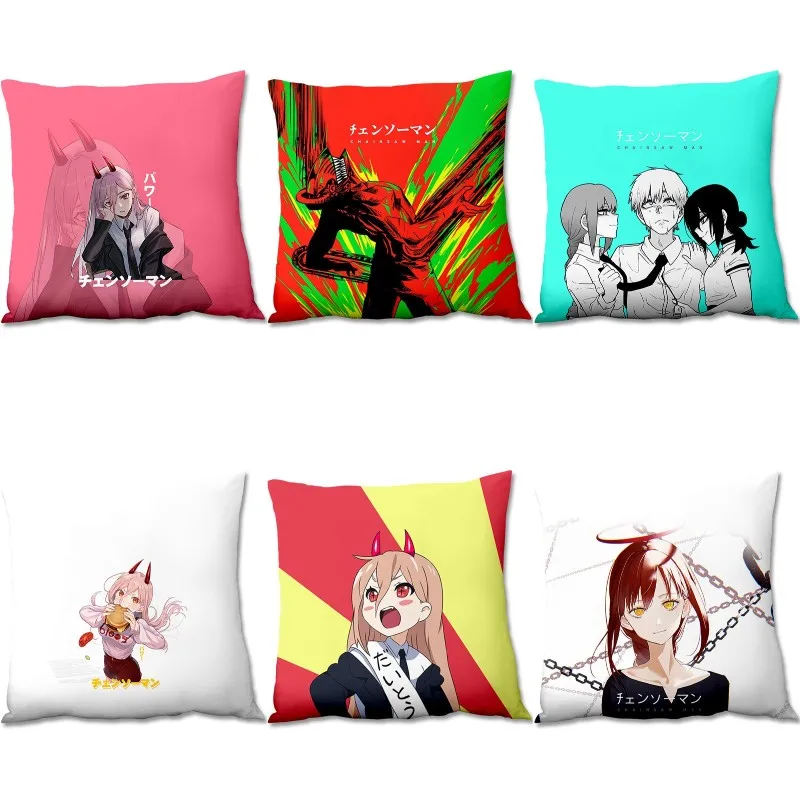 

Hot Anime Chainsaw Man Power Makima Cosplay Pillow Hugs 44*44cm Dakimakura Pillow Covers Decorative Household Pillow Almohada