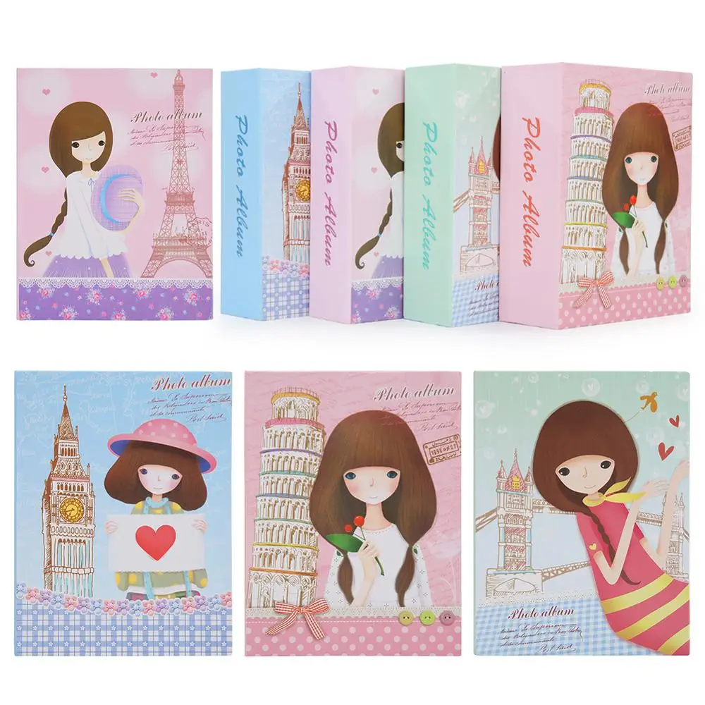 6 дюймовый модный фотоальбом 100 листов чехол для хранения семейных свадебных