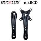 BUCKLOS 170 мм велосипедный Кривошип 104BCD 891011 скоростная квадратная стандартная деталь для велосипеда с одинарнойдвойнойтройной звездой