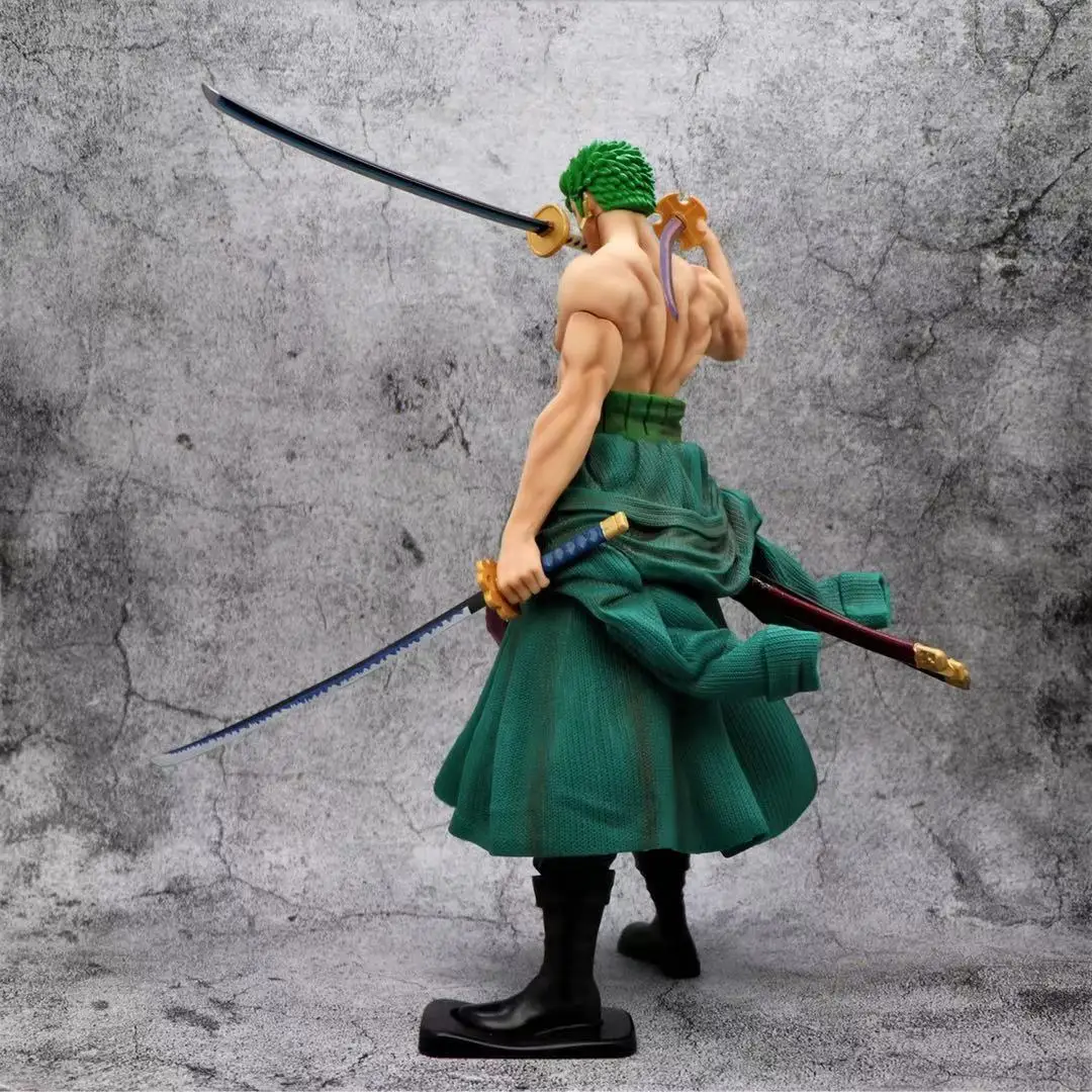 

31cm One Piece Figure Combat version Dream Zoro Toys PVC Action Figure Collection Roronoa Zoro figure model toys doll gift