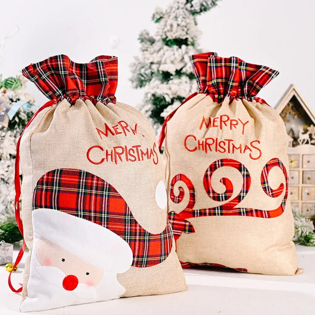 

Рождественская сумка-держатель на шнурке для украшения дома