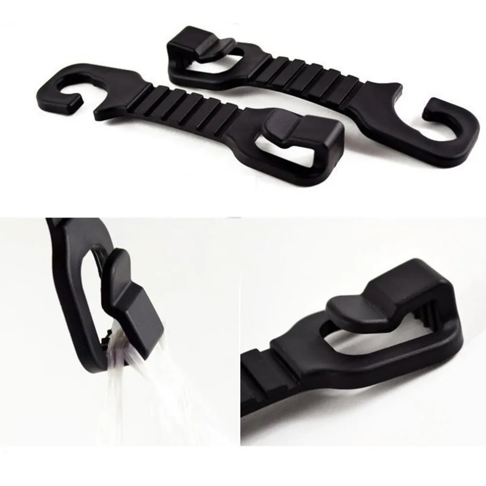 

2PCS Headrest Mount Car Seat Back Hanging Hook Fastener & Clip Seat Hanger Purse Storage Hooks House Storage Simple Styling