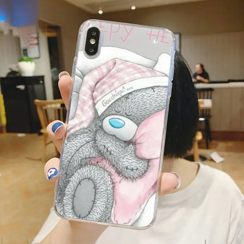 

Tatty Teddy bear Cute doll Phone Case Transparent soft For iphone 5 5s 5c se 6 6s 7 8 11 12 plus mini x xs xr pro max