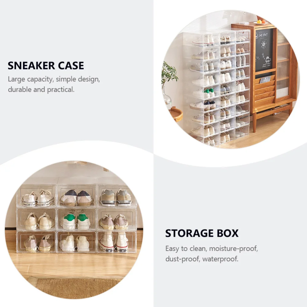 

6Pcs Drawer Type Shoes Case Practical Shoes Boxes Home Storage Container