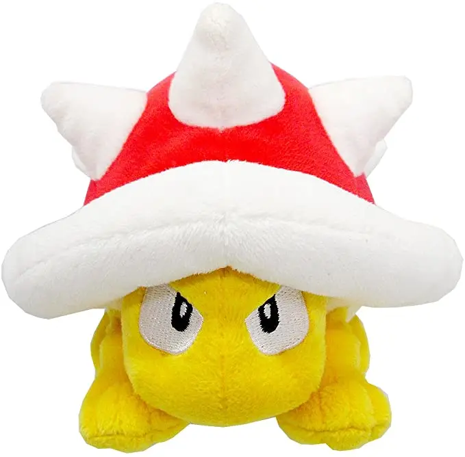 

New Cute Classical Game Super Mario Spiny Plush 15CM Kids Stuffed Toys For Children Gifts