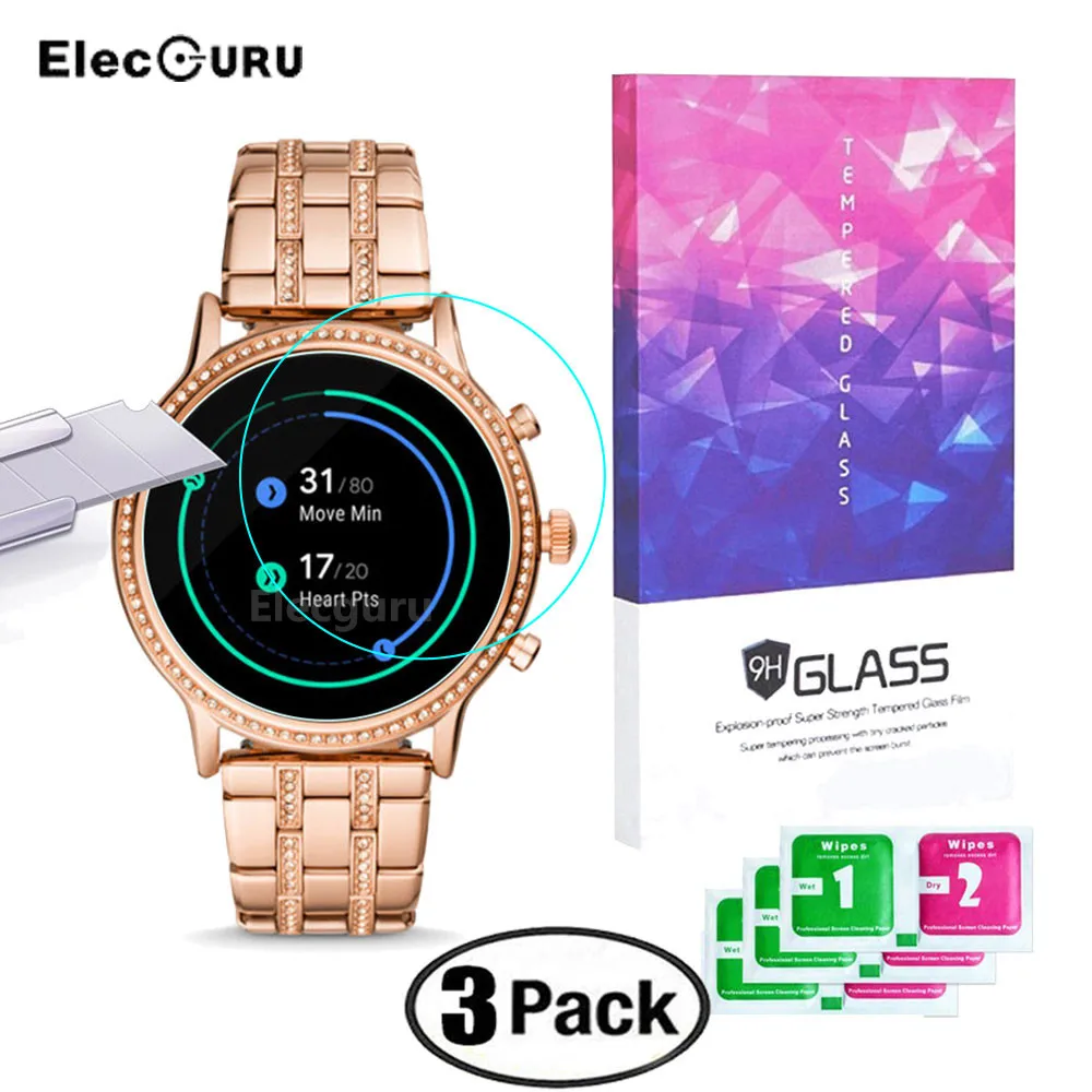 Закаленное защитное стекло 9H для Fossil Q Julianna HR Gen 5 Smartwatch 2.5D защита от царапин без