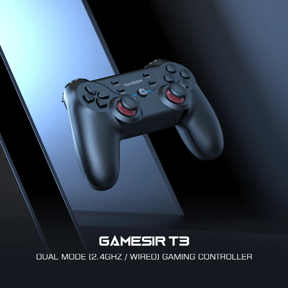 GameSir T3 2.4GHz Wireless Gamepad for PC Controller Joystick for Android TV Box and Windows PC