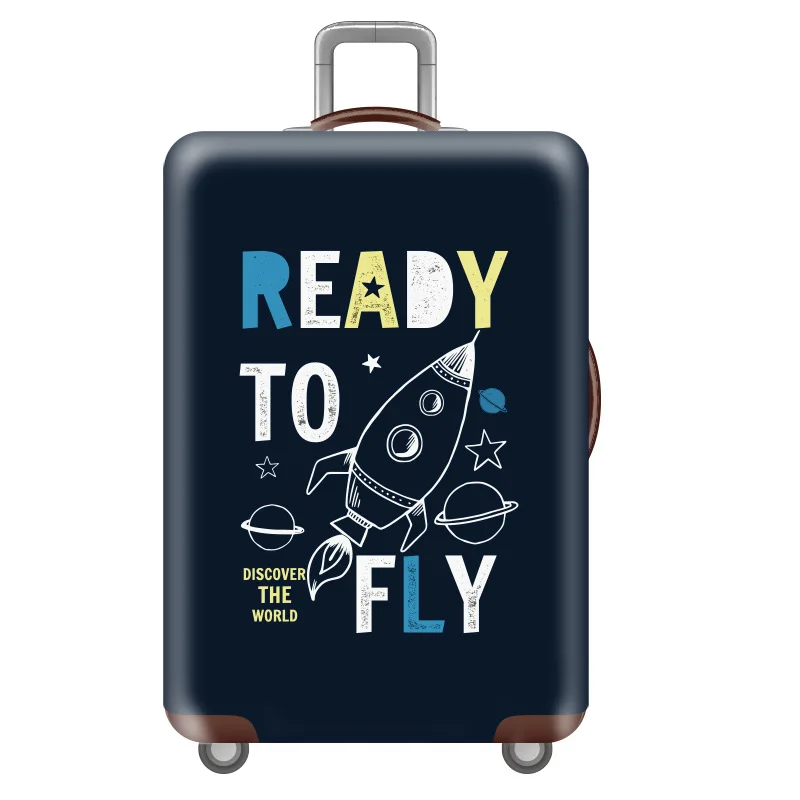 19 Luggage cover Эластичный Чехол для багажа для путешествий с цветочным узором, Защитные чехлы для багажа, уплотненный чехол для чемодана 18-32 дюйма, аксессуары для путешествий - Цвет: 19 Luggage cover