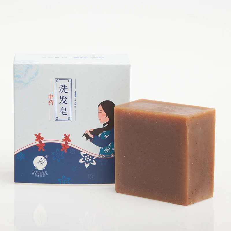 Традиционное травяное шампунь бар для потенциальной выпадения волос холодное