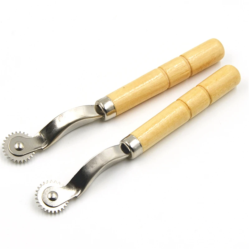 1 шт. практичный инструмент для шитья кожаных тканей с деревянной ручкой|tracing