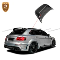 hot carbon fiber rear taillight decorative panel for bentley bentayga and small middle wing