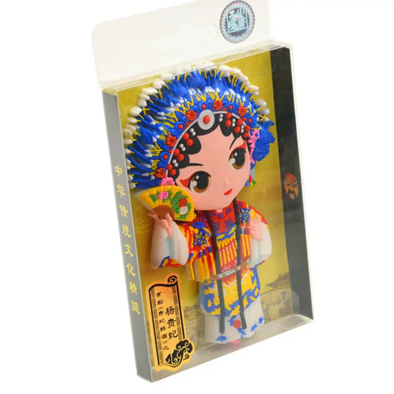 Трехмерная Пекинская опера маска для лица стикер на холодильник особенности