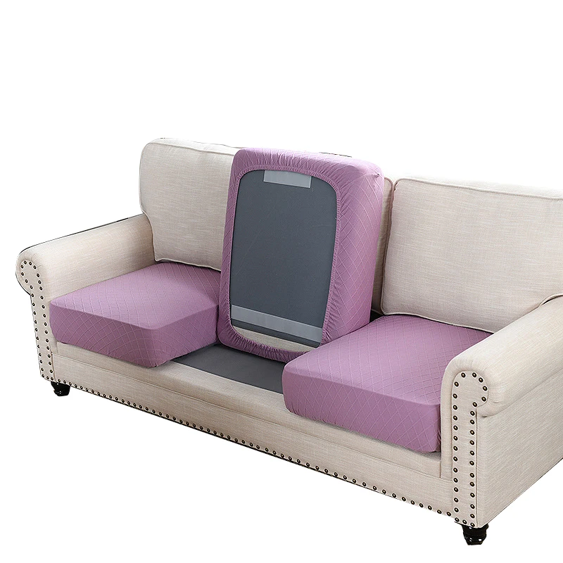 

Solid color Jacquard Sofa Seat Cushion Cover Spandex Washable Removable Slipcover Anti-dirty All-inclusive Elastic Couch Covers