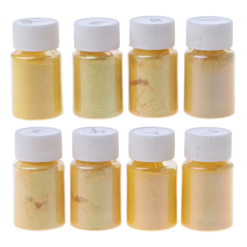 

8 Colors Magic Resin Pigment Rainbow Pearl Powder Colorant Epoxy Mold Glitter Filling Material Manicure Decorations DIY Crafts