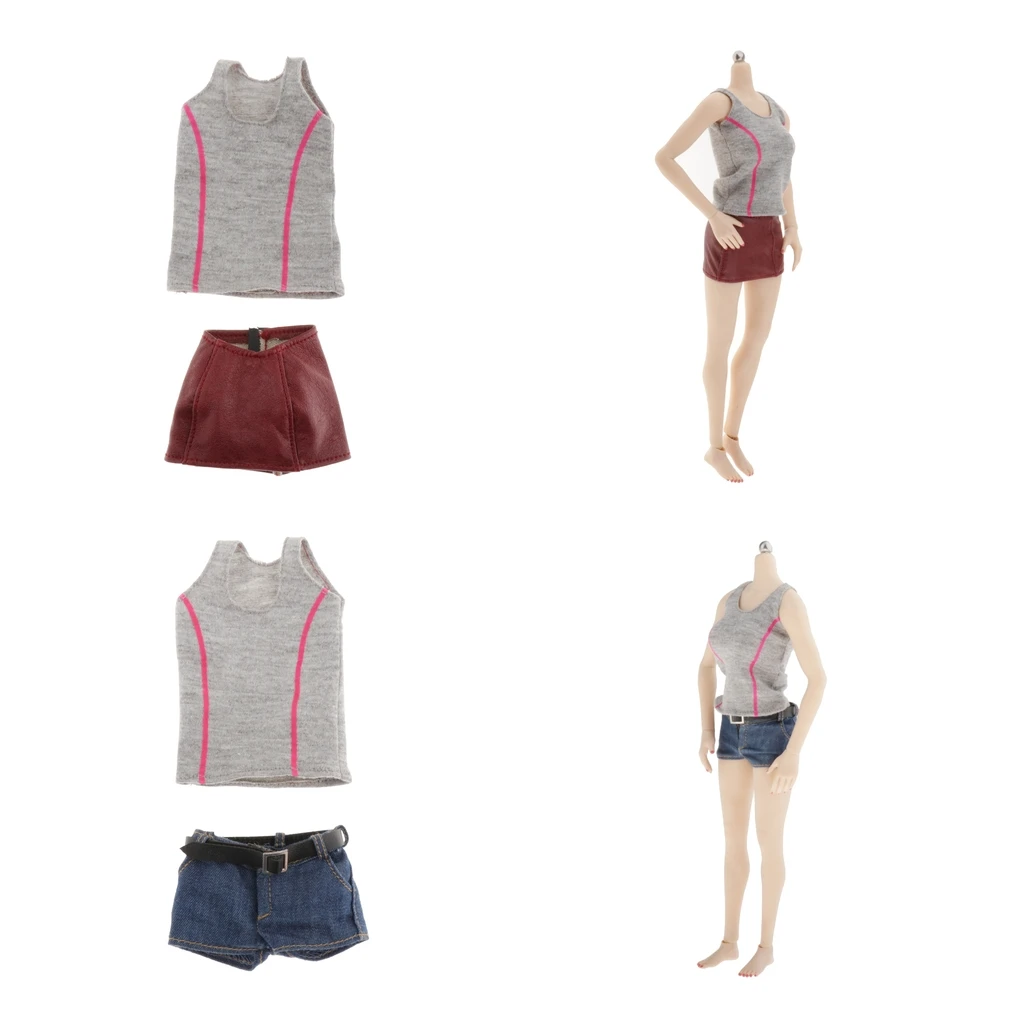 

1/6 Sleeveless T-shirt Vest Shorts Shorts for 12 Inch Action Figure