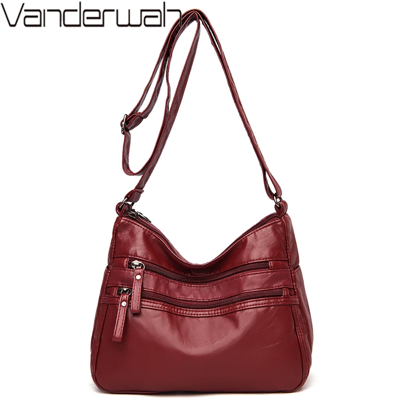 

Vintage Shoulder Bags For Women 2020 High Capacity Pu Leather Crossbody Bag Messenger Bag for Girls Female Purses Sac a Main New