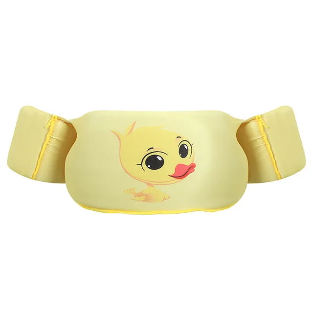 swim ring Детский купальник для девочек, Цельный купальник в горошек с рисунком мороженого, цветная одежда для купания в полоску пляжная одежда золотой купальник в горошину с лебедем - Цвет: swim ring
