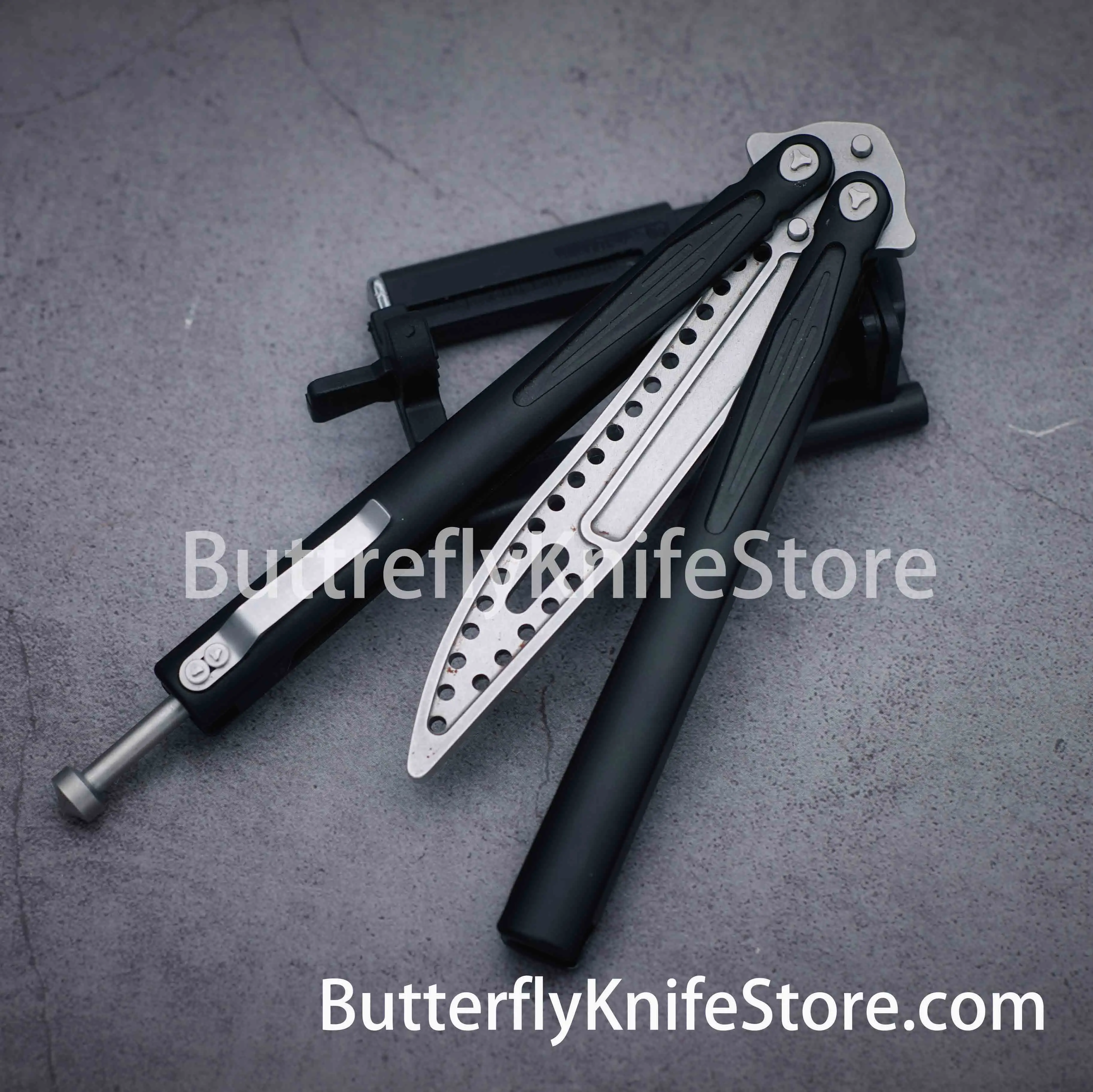 Магазин ножей-бабочек флиппер Balisong Theone клон стандартного ножа алюминиевая ручка