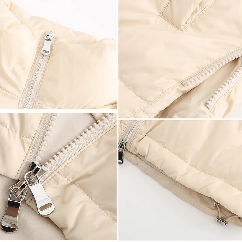 Autumn Winter Stand Collar Parkas 2021 New Women Glossy Cotton Down Parkas Casual Long Sleeve Jacket Warm Waterproof Outwear