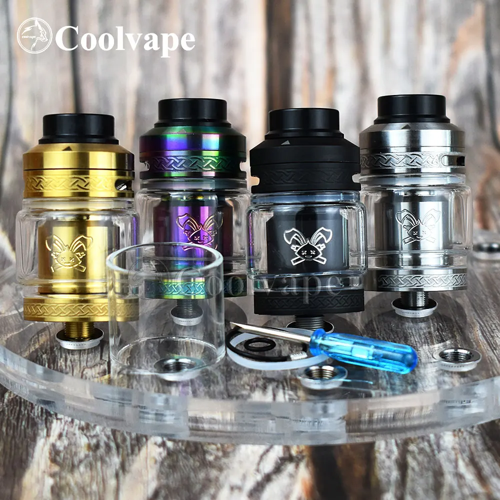 Электронная сигарета Wolf Coolvape Dead Rabbit V2 RTA с баком 2 мл/5 мл атомайзер двойной