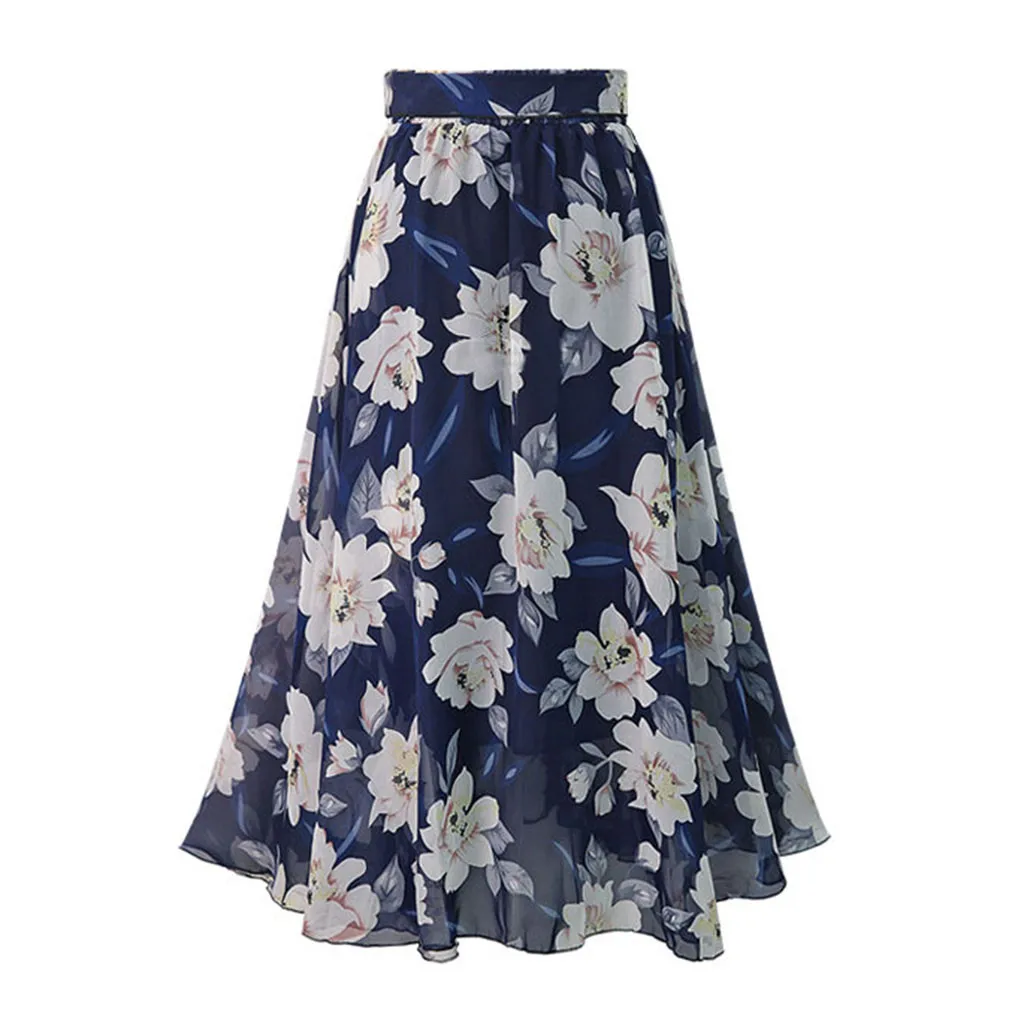 Юбка CHAMSGEND Женская длинная на шнуровке юбка А-образной формы с завышенной талией