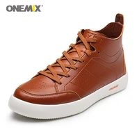 onemix men skateboarding shoes action leather platform men sport shoes outdoor men jogging shoes leather sneakers free shipping