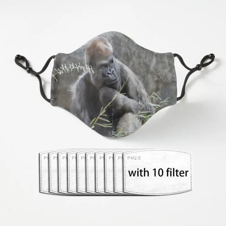 Модная маска для косплея Ozzie the Gorilla at Zoo Атланта лица пылезащитные маски взрослых