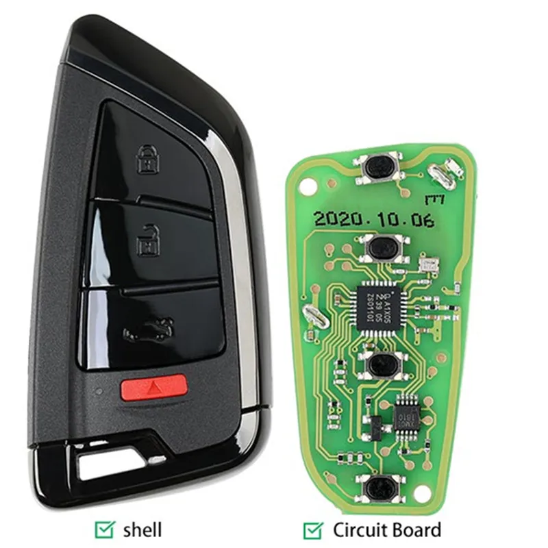 XHORSE XSKF21EN VVDI 4 кнопки дистанционный автомобильный ключ универсальный нож Memoeial