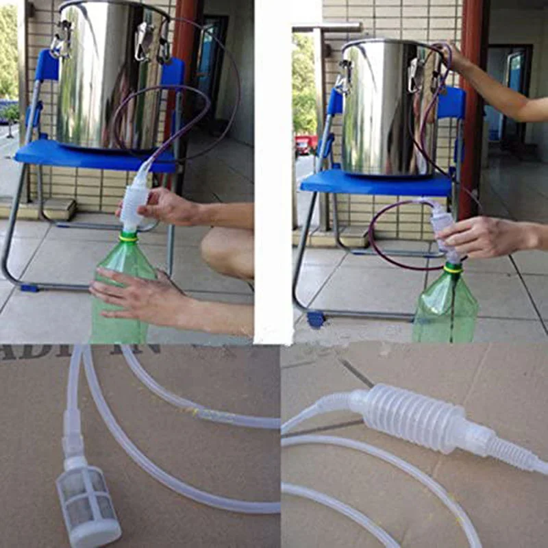 2 м домашний кухонный пластиковый сифон для пивоварения инструмент производства