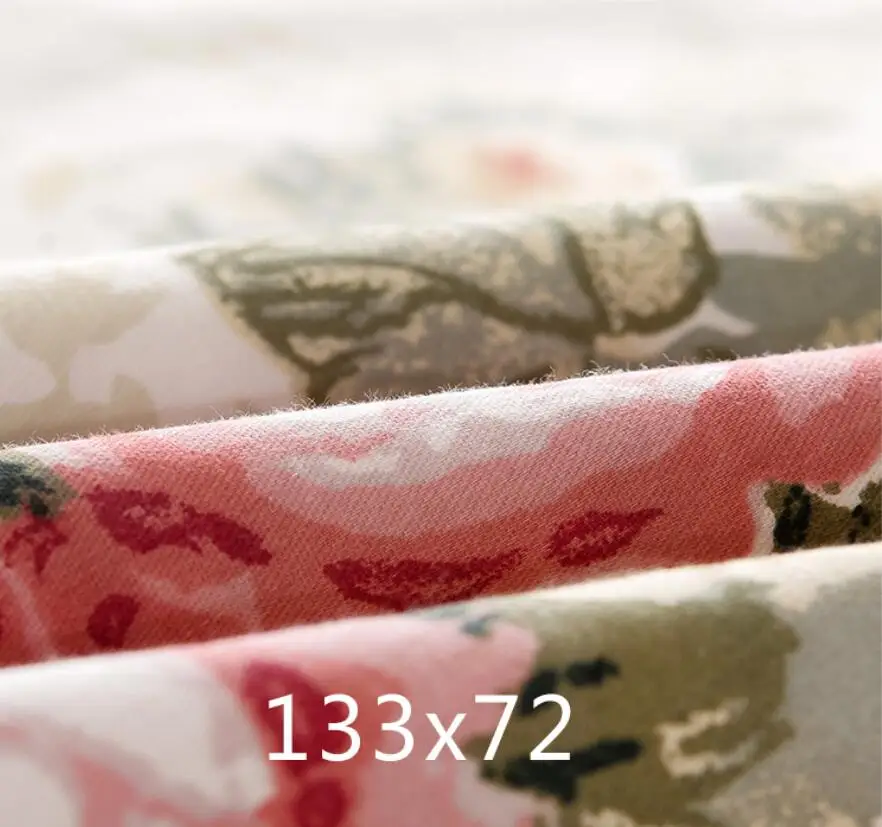 Наматрасник с оборками и цветочным принтом покрывало из 100% сатина хлопка для