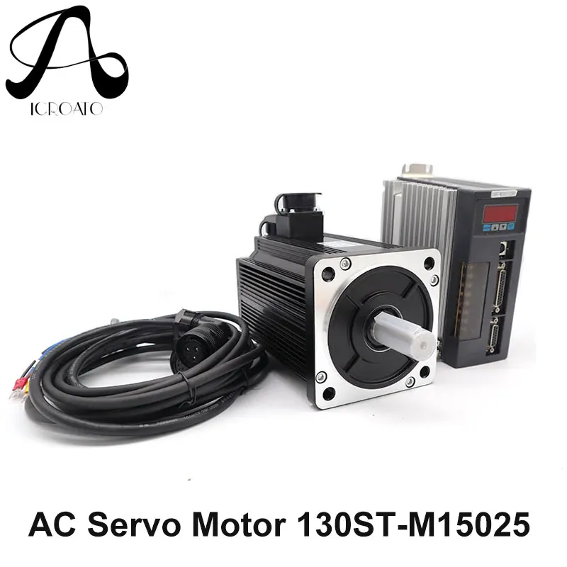 

3.8KW ac servo motor 130ST-M15025 servo motor 15N.M 2500rpm ac servo drive with 3M cable High-power