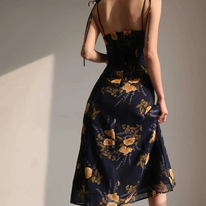 Новое летнее платье Вечерние элегантное с открытыми плечами без рукавов