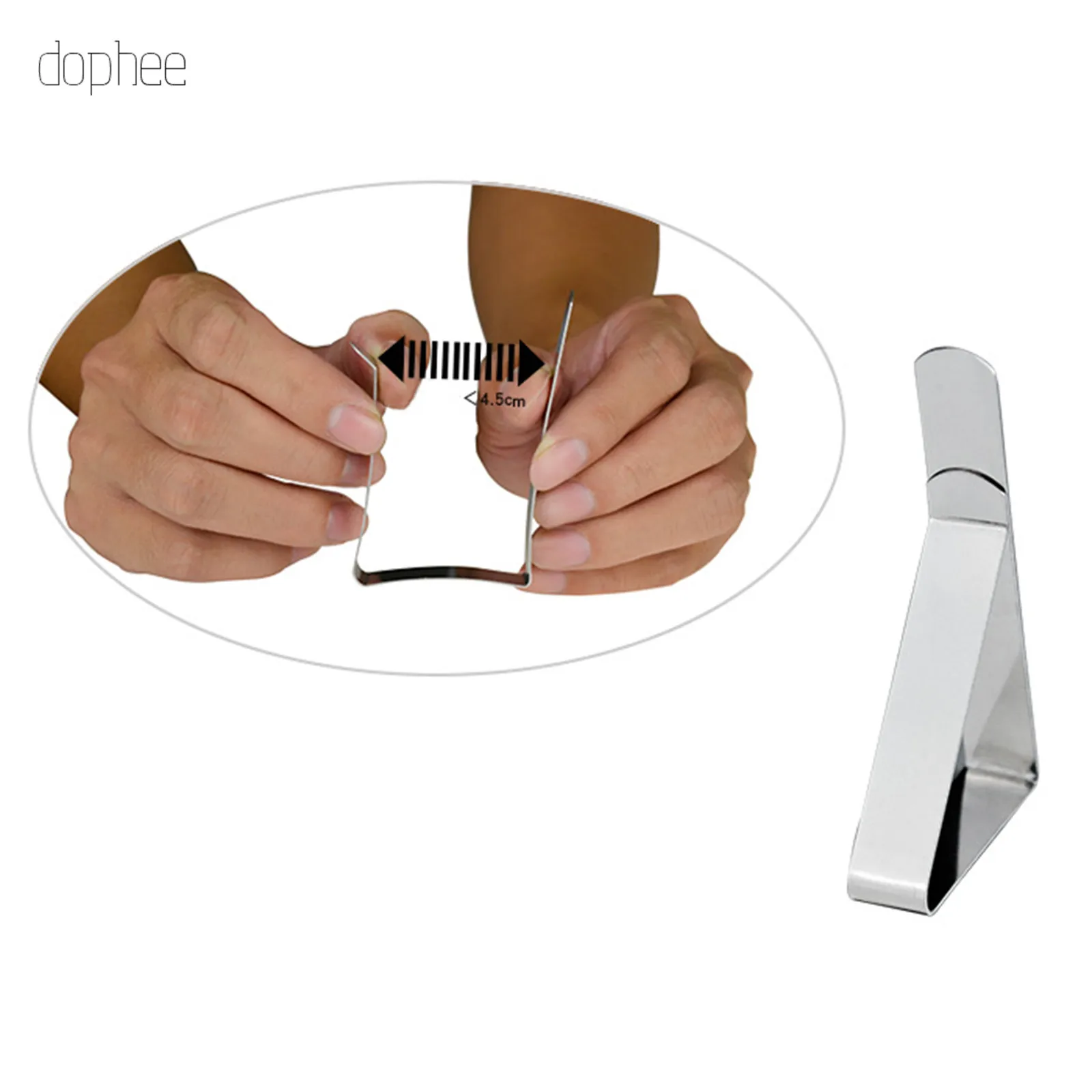 

dophee 1pc Tablecloth Clips Tables Cover Clips Holder Clamps For Home Marquees Wedding Party Picnic Stainless Steel