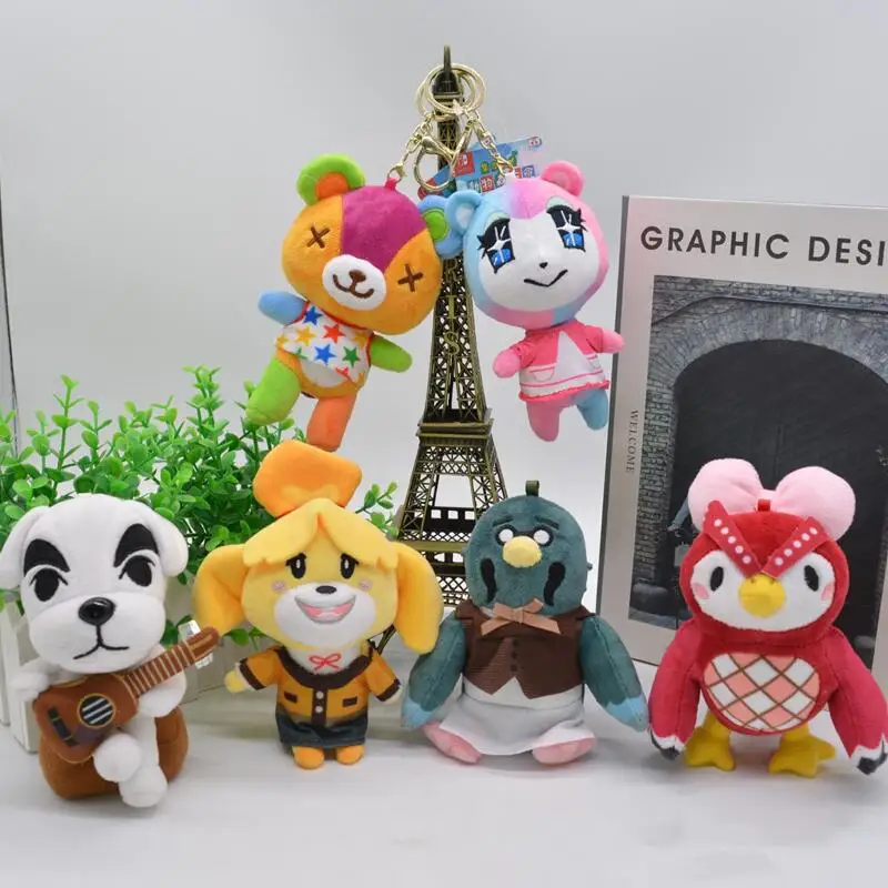 

12Cmanimal Crossing New Game Peripheral Kawaii Plush Pendant Can Decorate Schoolbag and Key Chain Lovely Plush Toys