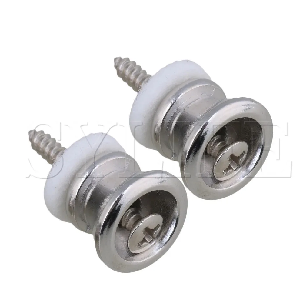 2 шт. замки из цинкового сплава для гитарных басов и серебра|Детали аксессуары