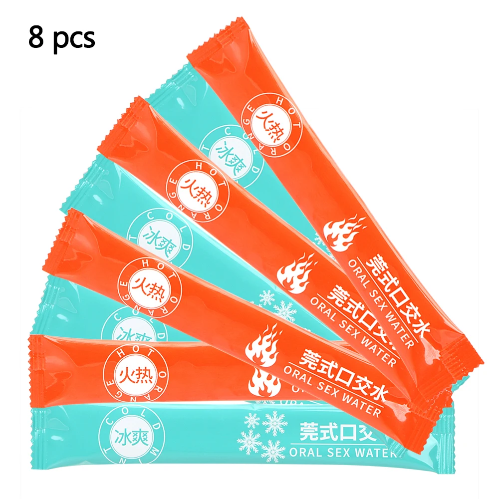 Смазка для орального секса на водной основе смазка массажа нетоксична 8 шт./компл.