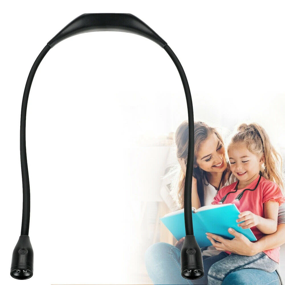 1pc LED Hanging Neck Light 3 Adjustable Brightness Book Reading Lamp Portable USB Charging Night Running Lights | Лампы и освещение