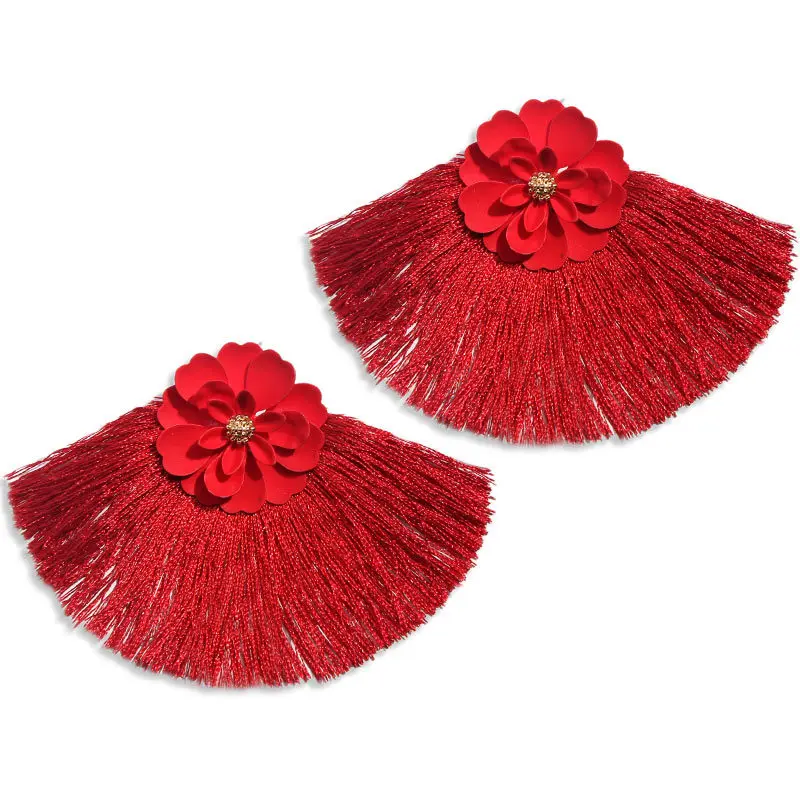 Корейские серьги с подвеской в виде цветка для женщин богемные этнические Brincos