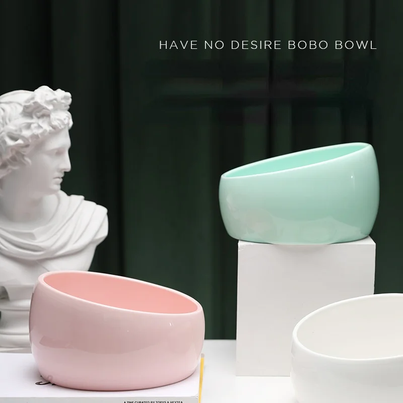 

Buddhism Style Ceramic Pet Bowl Cat Puppy Feeding Supplies Pet Bowls Dog Food Water Feeder Dog Accessories Durable Pet Supplies